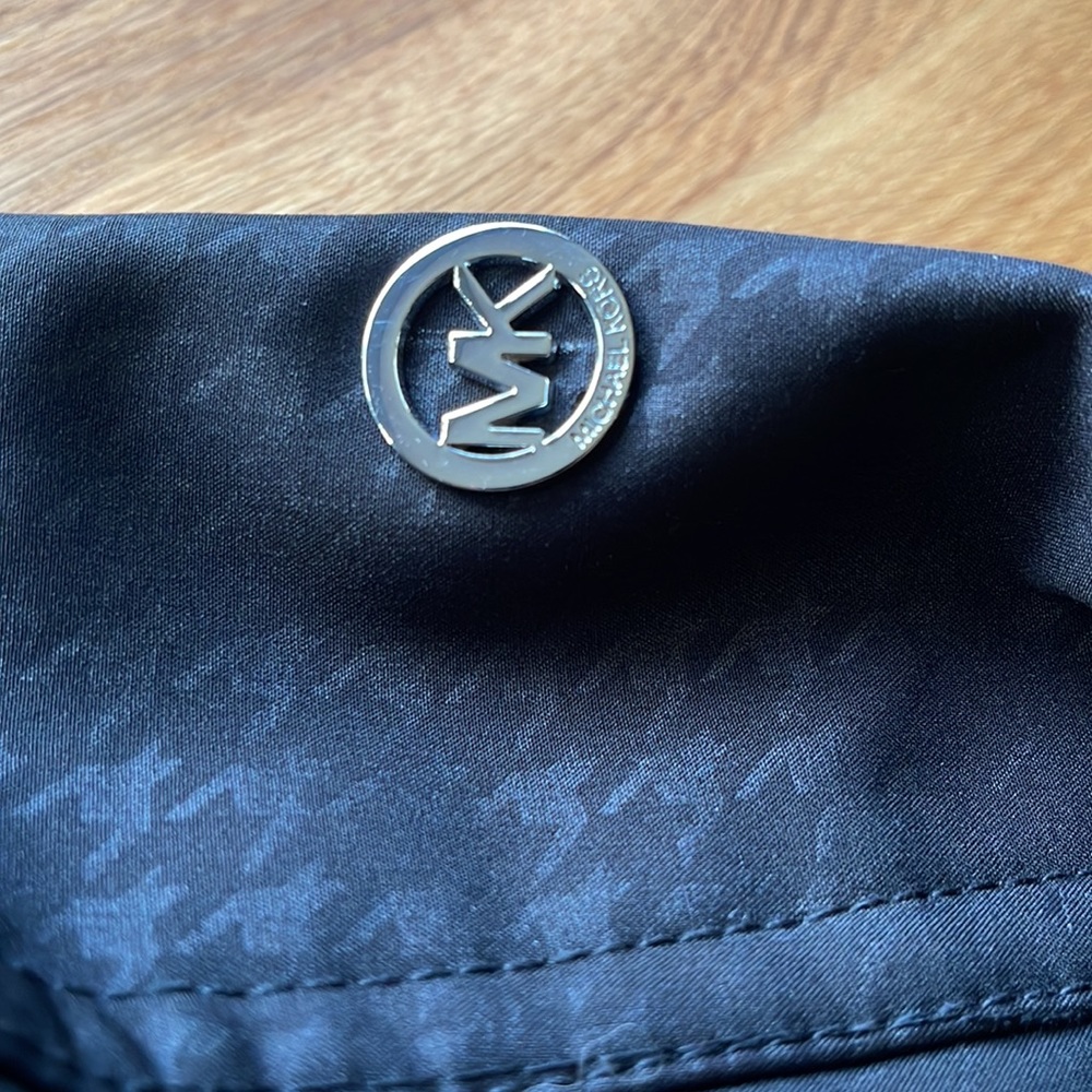 Michael Kors Black Belted Soft Shell Houndstooth … - image 6